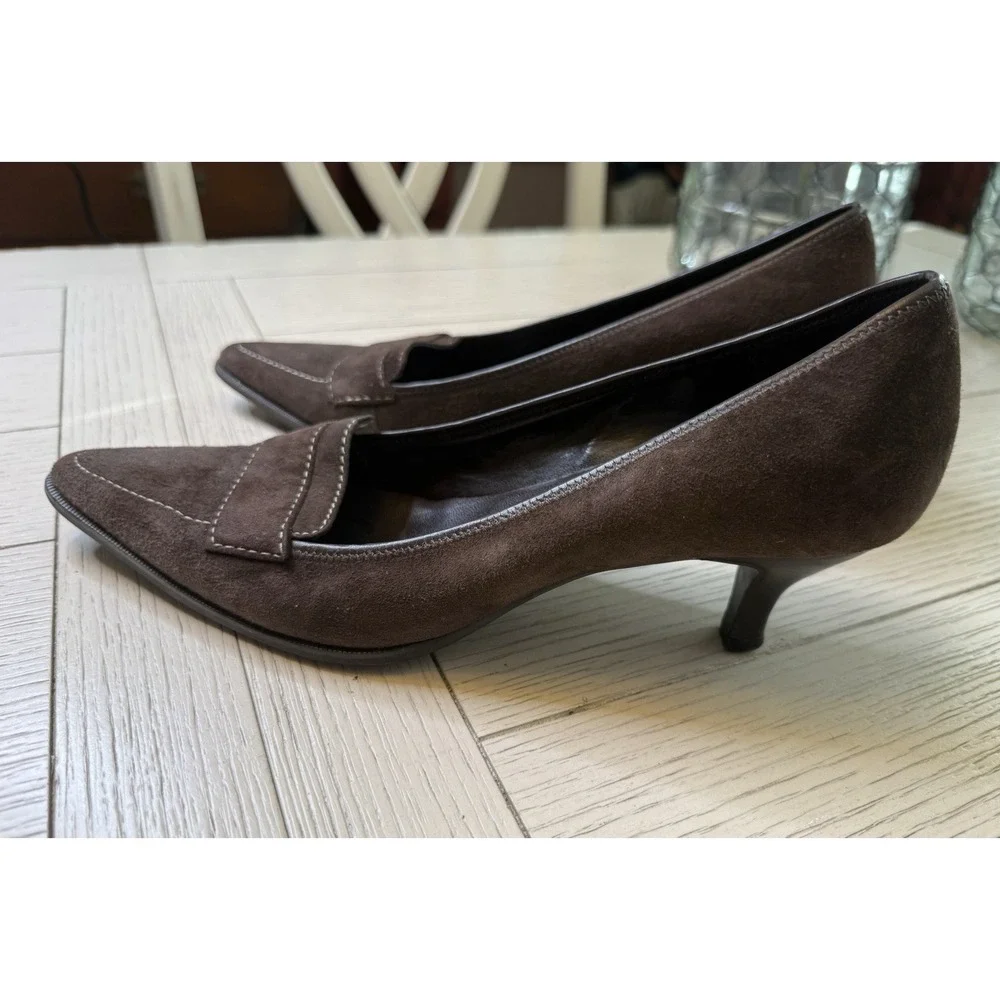 Ann Taylor Loft Brown Suede 2